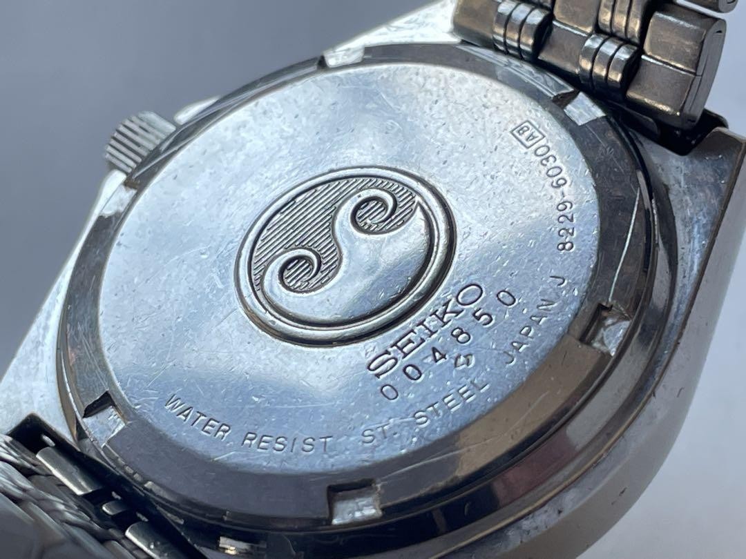 時計 SEIKO SILVER WAVE 8229-6030 VINTAGE Seiko SilverWave 8229 6030 Quartz Black Dial Vintage Watch