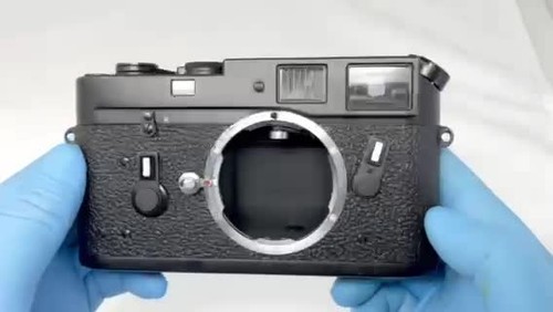 【Near MINT++ w/ Strap】 Leica M4 Black Chrome Rangefinder Film Camera from JAPAN - Video 1 of 1