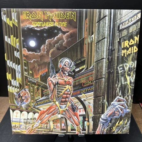 Iron Maiden Somewhere in Time 1986 Vinyl LP US Capitol SJ-12524 - 1st Pressing