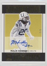 2018 Panini Donruss Signature Marks Yellow 5/5 Malik Hooker #SM-MH Auto 1h1