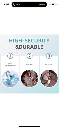 Fingerabdruck Vorhängeschloss, Bluetooth Vorhängeschloss mit Code, Wasserdicht Smart... - Bild 9 von 10