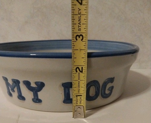 M.A. Hadley Pottery "MY DOG" Bone Food Water Bowl Dish - Bild 13 von 14