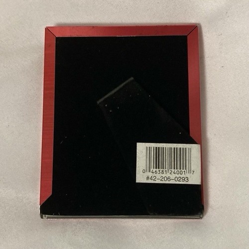 Metal Red With Silver Shiny Hearts Picture Frame 4”x5” - Picture 2 of 9