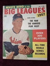 Dell Who's Who In The Big Leagues 1957 (Herb Score, Cleveland Indians Cvr.)