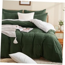 100 Organic Cotton Duvet Cover King 104"x90" Forest Green No Comforter 