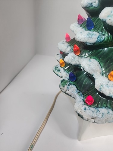 Vintage Christmas Tree Holland Mold 20”. With base! Working! - Picture 6 of 10