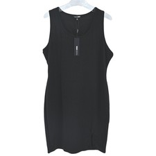 NWT 2X Fashion Nova Womens Black Textured Sleeveless Whimsigoth Bodycon Dress