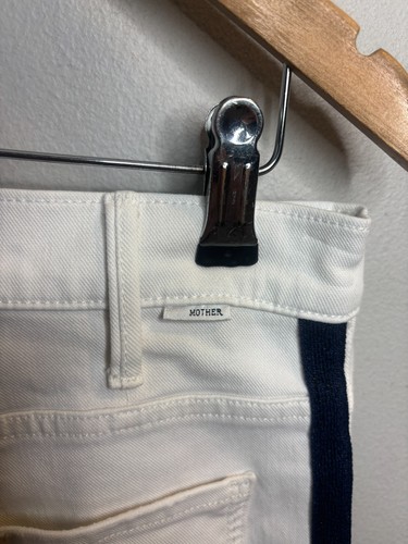 Jeans MOTHER The Hustler Tobillo Fray Fairest of Them Todos Blancos Talla 29 6688 - Imagen 3 de 10