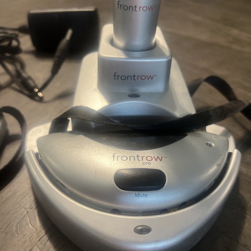 2x Front Row Pro Phonic Ear 950C Microphone Pendant & Charger Base w/ 940TM Mic - Picture 3 of 11