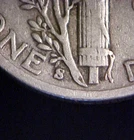 1942-S Mercury Dime Trumpet Tail Mintmark- Nice High Grade Circ Variety-c6697dcx