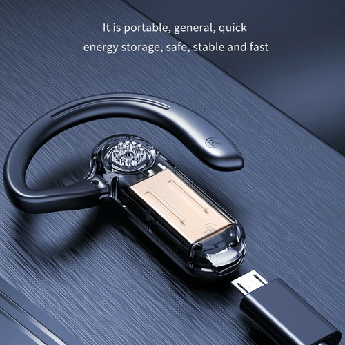 Wireless Bluetooth 5.2 Earpiece Trucker Headset Driving Noise Cancelling Earbuds - Picture 8 of 10