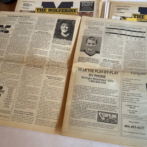 Vintage The Wolverine Zeitung U Of M Derek Alexander Matt Dyson Oktober 1992 - Bild 2 von 5