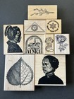 Stamp Francisco Rare Vintage Rubber Stamp Lot Venice, Portraits, Nature, Etc.