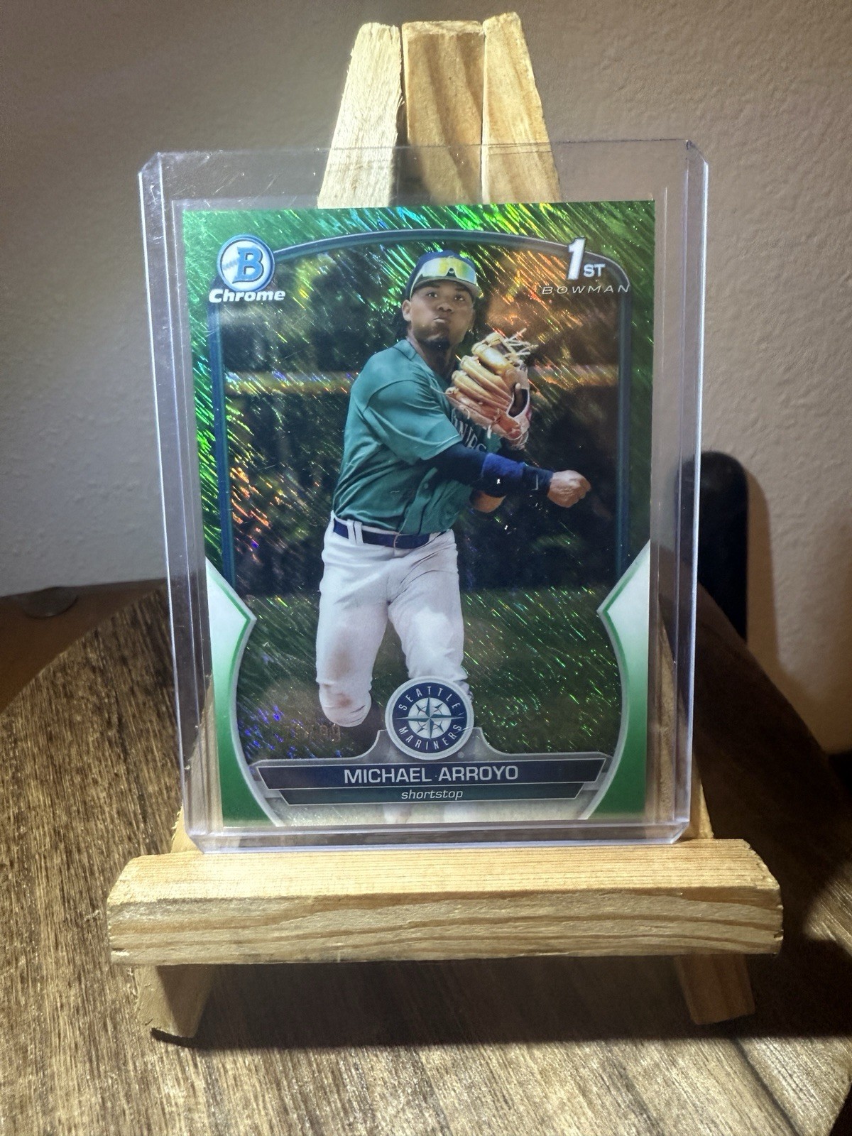 2023 Bowman Chrome 1st Michael Arroyo Green Shimmer /99 #BCP-63