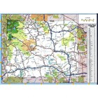Wyoming State Road Map Cities Highways - Glossy Photo Poster