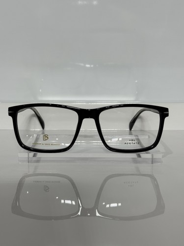David Beckham 1020 807 Crystal Black Acetate Unisex Eyeglasses 56mm - Picture 1 of 5