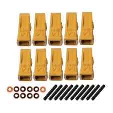 1U3202 Bucket Teeth with Pins 8E6208 Retainers 8E6209 for J200 Series - 10 Sets