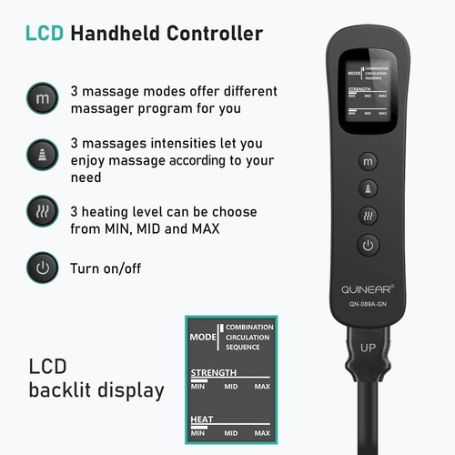 Leg Massager for Circulation and Pain Relief, Heating Leg Compression Massage... - Picture 4 of 8