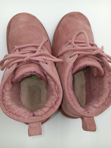 UGG Chukka Neumel Damen Stiefel 9 hellrosa Wildleder Lammfell Fell gefüttert - Bild 6 von 10