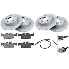 ABS BREMSSCHEIBEN + BELÄGE HINTEN passend für BMW 1er F40 + 2er F44 F45 F46