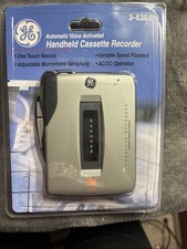 GE Cassette Recorder 3-5364 Automatic Voice Activated Handheld New