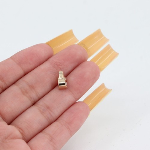 14k Gelbgold Diamant Spannset Solitär Anhänger (PZ1004360) - Bild 5 von 7