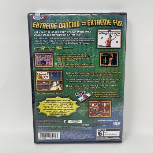 New! Factory Sealed! Dance Dance Revolution Extreme Sony PlayStation 2 PS2 - Picture 6 of 10