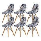 Dining Chair Covers Set of 6, Mid Century Modern Dining Room Chair Covers Jac...