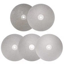 5pcs Diamond Flat Lap Disc 6" x 1/2" Arbor 60-500 Grit Abrasive Wheel Lapping