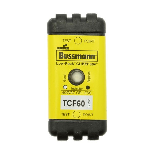 Nuevo en caja - Bussmann - TCF60 - Fusible Tcf, Tcf60, 60A, Negro, Indicador - Imagen 1 de 1