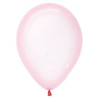 Sempertex 12" Round Latex Balloons x10 - Crystal clear pink