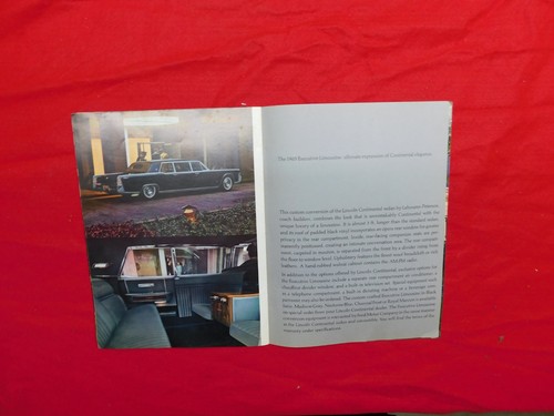 Vintage Original 1965 Lincoln Continental Brochure Literature Display Pamphlet - Picture 6 of 8