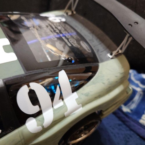 Gonzalez 180 Drift RC Body Only 94 Olive Green Winged 1/10 Scale Drift Racing - Picture 6 of 18