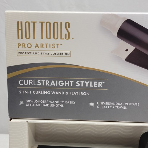 HOT TOOLS Pro Artist Protect & Style CurlStraight Styler 1 ¼" Curling Iron - Picture 2 of 4
