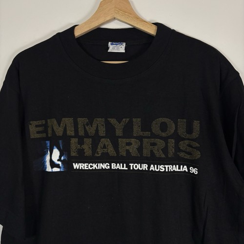 Vintage 1996 Emmylou Harris Australian Wrecking Ball Tour T Shirt - VGC Medium - Picture 2 of 4