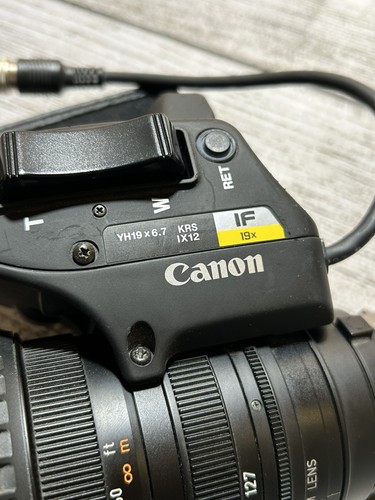 Canon Model Number #YH19x6.7 IF BCTV Zoom Lens Without Lens Cap Sony Mount - Picture 2 of 9