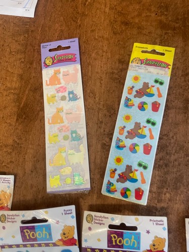 Vintage Sandylion Aufkleber Winnie Puuh & mehr Neu Versiegelte Packungen - Bild 5 von 6