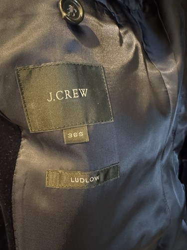 J.Crew Ludlow SlimFit Shawl Tuxedo Dinner Jacket Navy Velvet Blazer 36S - Picture 2 of 2