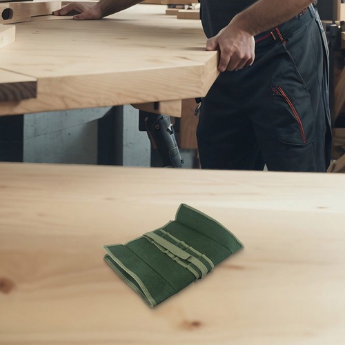 Canvas Tool Roll 10 Pocket Tool Bag Heavy Duty Tool Bag Long-lasting Durability - Picture 12 of 12