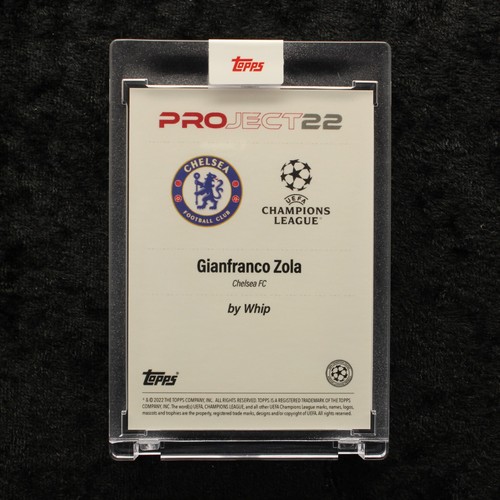 Topps Project 22 Gianfranco Zola Chelsea FC by Whip UEFA Soccer Cards - Bild 2 von 2