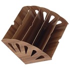 1pc Holz Bücherregal Fächerförmige Lagerung Regal Studie Büro Buch Datei Regal