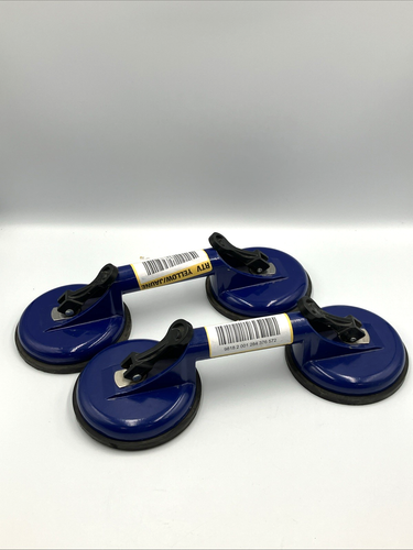 Heavy Duty Double Suction Cup Aluminum Blue 88lb 1001 517 316 PAIR - Picture 1 of 10