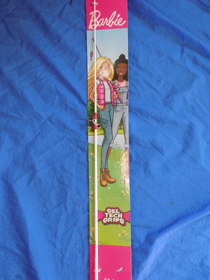 Barbie SHAKESPEARE caña de pescar para niños con empuñaduras de gel Tech Foto 2 de 4