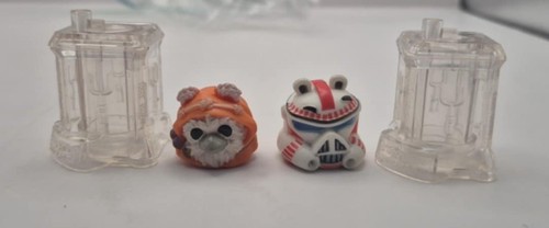 ANGRY BIRDS STAR WARS Ewok Wicket Warrick and Shock Trooper + 2 stands (B224) - Picture 5 of 7