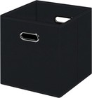 Black Foldable Storage Cubes Bins , Fabric Box 1 Pack, 