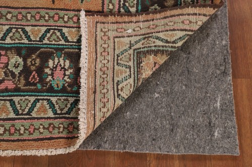 Alfombra clásica floral tradicional oxidada hecha a mano de lana vintage 7x10 - Imagen 8 de 24