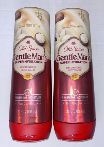 Old Spice Gentleman’s Blend Super Hydrating Body Wash, Vanilla 20 fl oz Lot Of 2