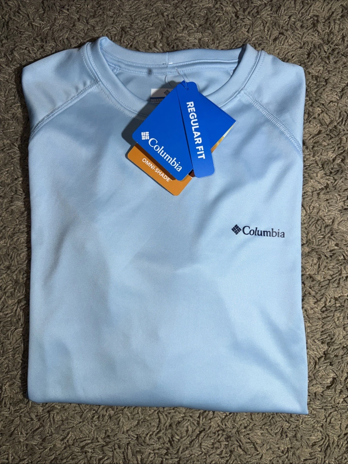 NEW Women's Columbia Omni-Shade Blue Long Sleeve Sun Tee Shirt Size Medium