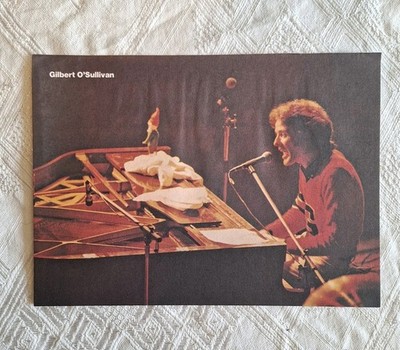 Gilbert O'Sullivan / Rod Stewart Vintage Posters  Double Sided Page Pop Music 