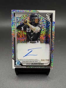 2024 Bowman Chrome RYAN BURROWES /299 Auto Speckle 1st Rookie RC #CPA-RBU